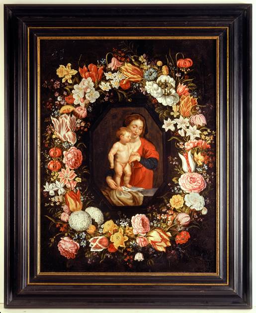 La Madonna col Bambino in una ghirlanda di fiori di Rubens e Brueghel